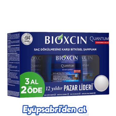 Bioxcin Quantum Bio-Activ Kuru ve Normal Saçlar için 3x300 ml Şampuan 3Al 2Öde