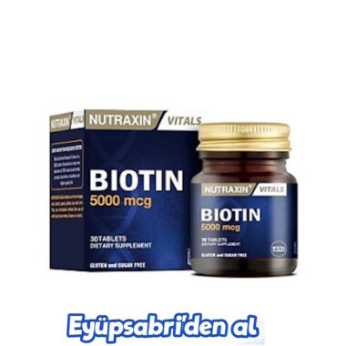 Nutraxin Biotin 5000 Mg 30 Tablet 2ADET