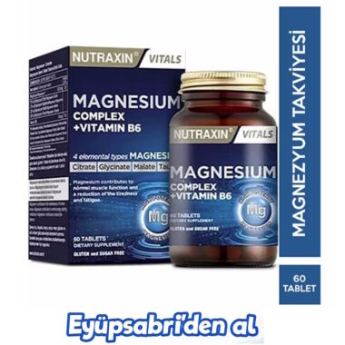 Nutraxin Magnesium Complex Vitamin B6 60 Tablet 2ADET