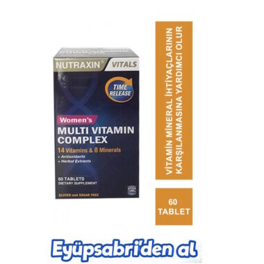 Nutraxin Womens Multi Vitamin Complex 60 Tablet 2ADET
