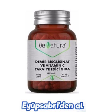 Venatura Demir Bisgilisinat Vitamin C 90 Kapsül 2ADET