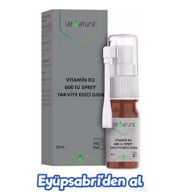 Venatura Vitamin D3 600 Iu Sprey 20 Ml 2ADET