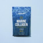 High-resolution image of marine collagen supplement packaging for promotional use.